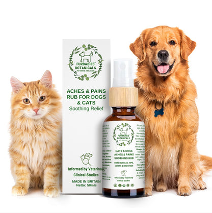 ACHES & PAINS CATS & DOGS RUB (50ml) - VETERINARY RESEARCH INFORMED PET SKIN & ORAL CARE