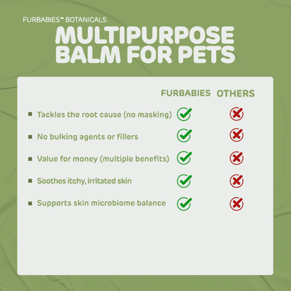 MULTIPURPOSE ITCH, HOTSPOT, TEARSTAIN BALM FOR DOGS (30ml) - FurBabies™ Botanicals | Pet Skin Barrier Repair