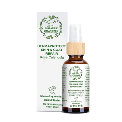 ROSE CALENDULA DERMAPROTECT SKIN REPAIR SERUM (50mls) - FurBabies™ Botanicals | Pet Skin Barrier Repair